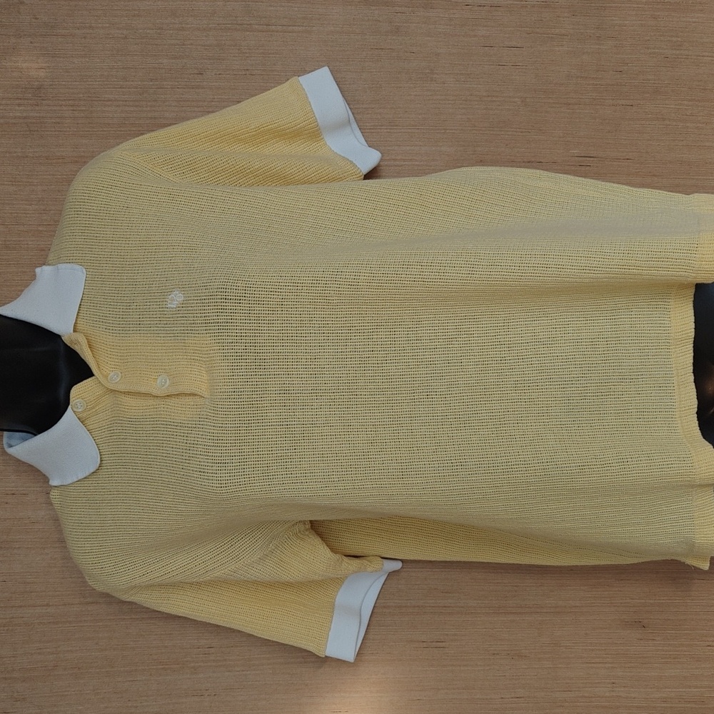 Christian Dior Vintage Yellow Polo Shirt